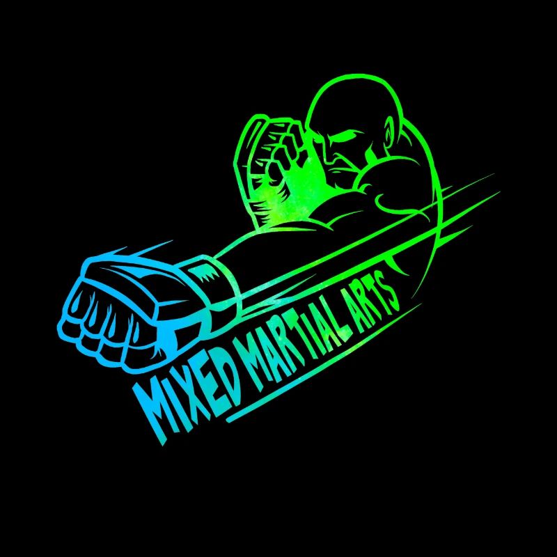 Mixed Martial Arts logo colorful design