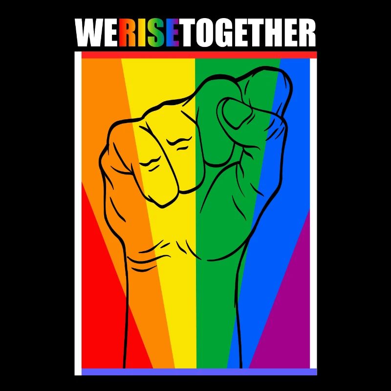 Nous nous élevons ensemble legal liberté coloré