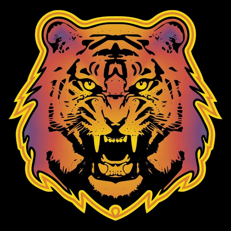 Farbiger Tiger - 2