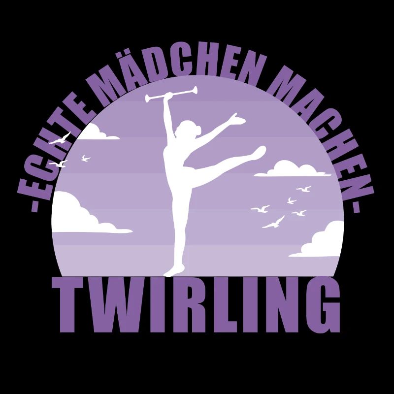 Echte Mädchen machen Twirling