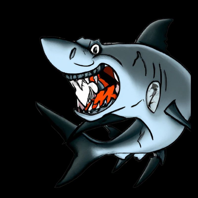 cunning, cheeky white shark sea fish predator