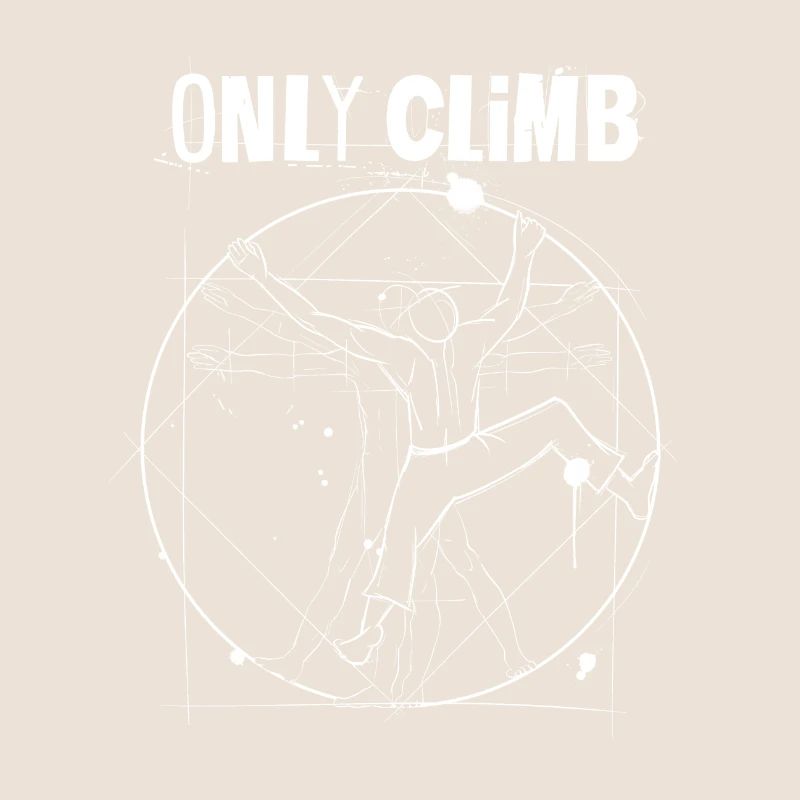 Climber sketch art / ONLY CLIMB
