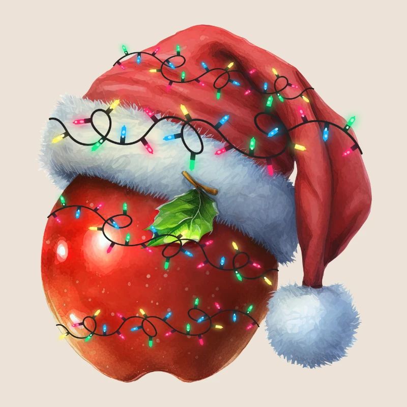 Christmas roter Apfel