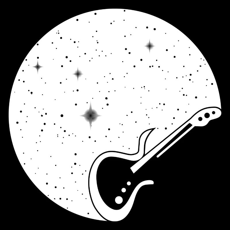Guitar StarryNight - auf dunkel