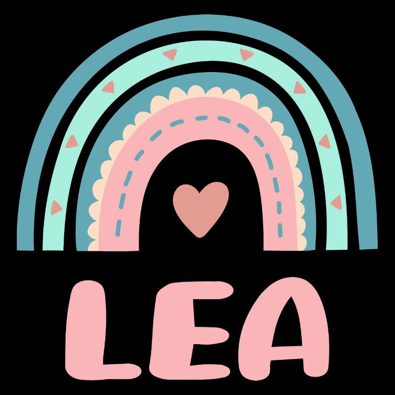 Lea Name Regenbogen Baby