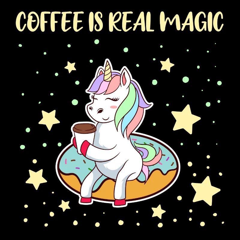 Le café de licorne de café impressionnant est une