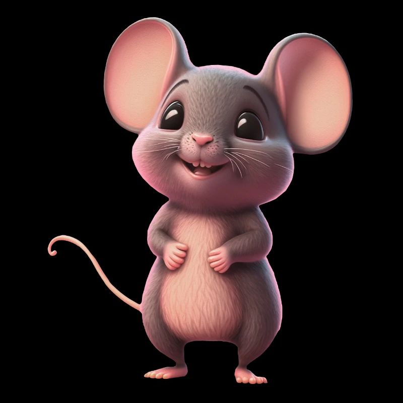 cute happy mouse
