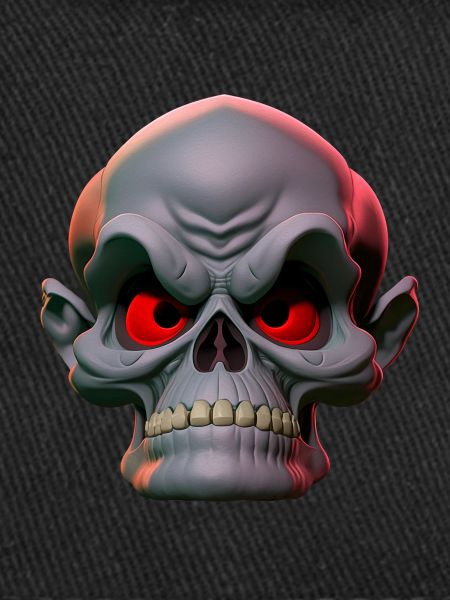 grumpy skull