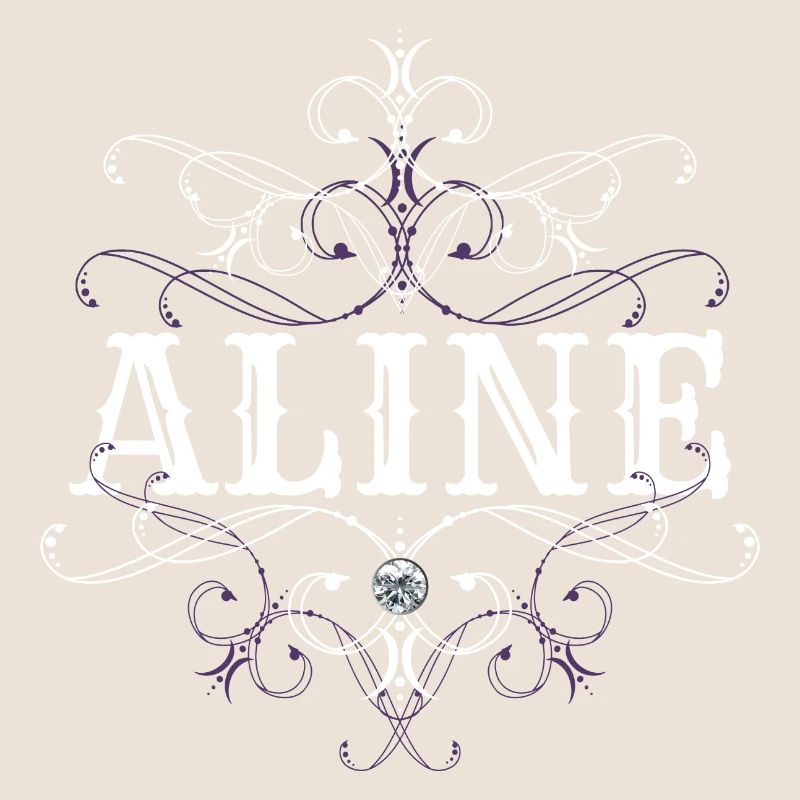 Aline Surname First Name Personalized