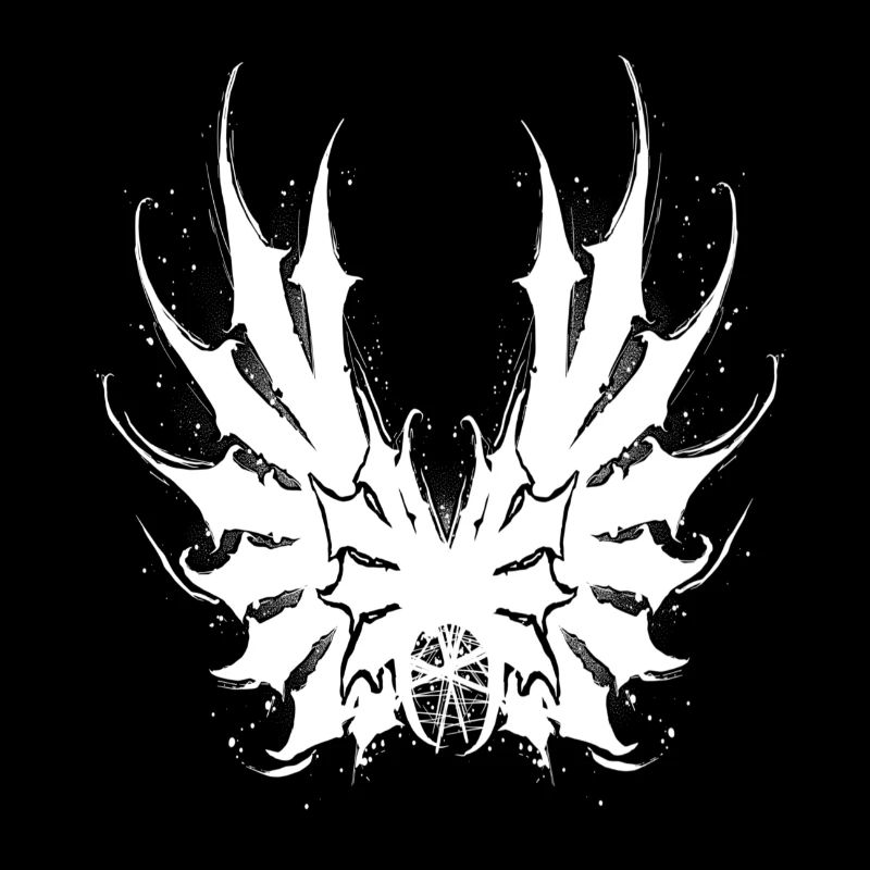 Evil white wings art
