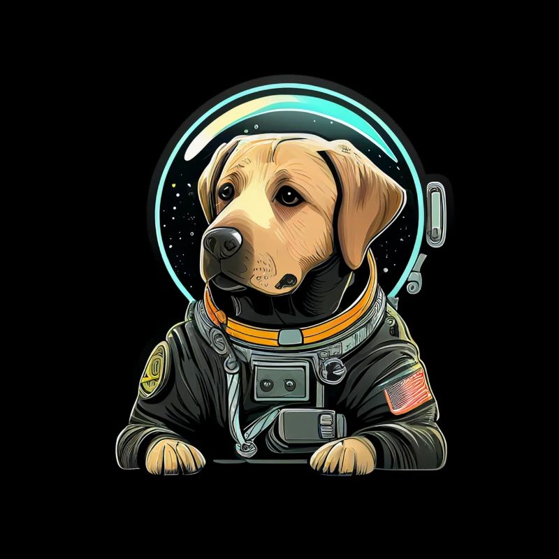 LabbiNaut Labrador Astronaut Dog daddy
