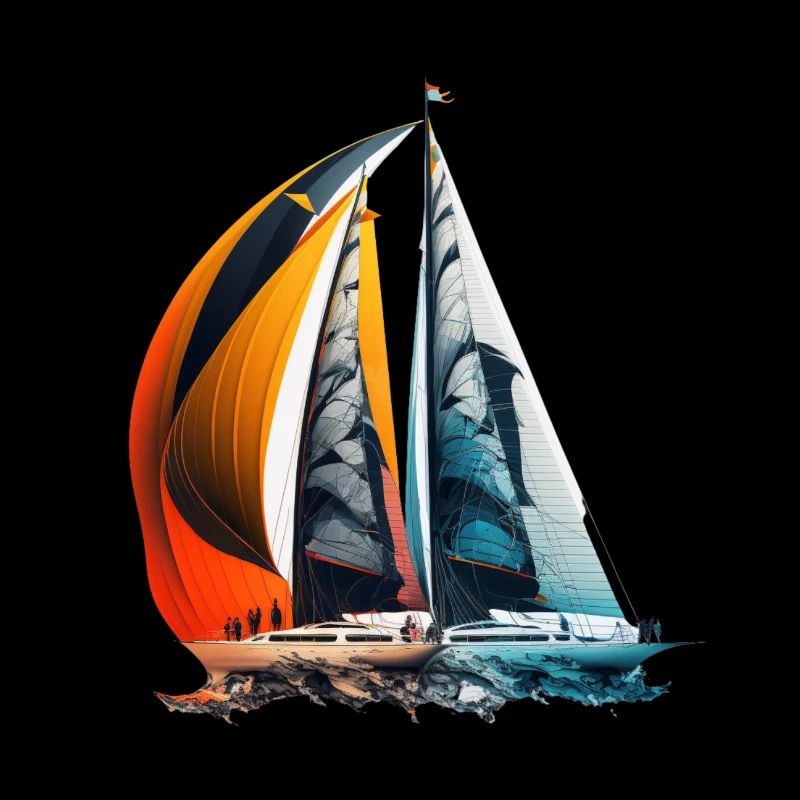 Segelschiffe bei einer Regatta
