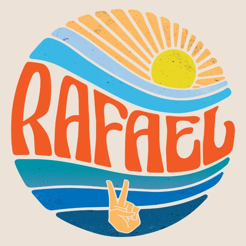Rafael Hemd Vintage Sunset Rafael Groovy Tie Dye