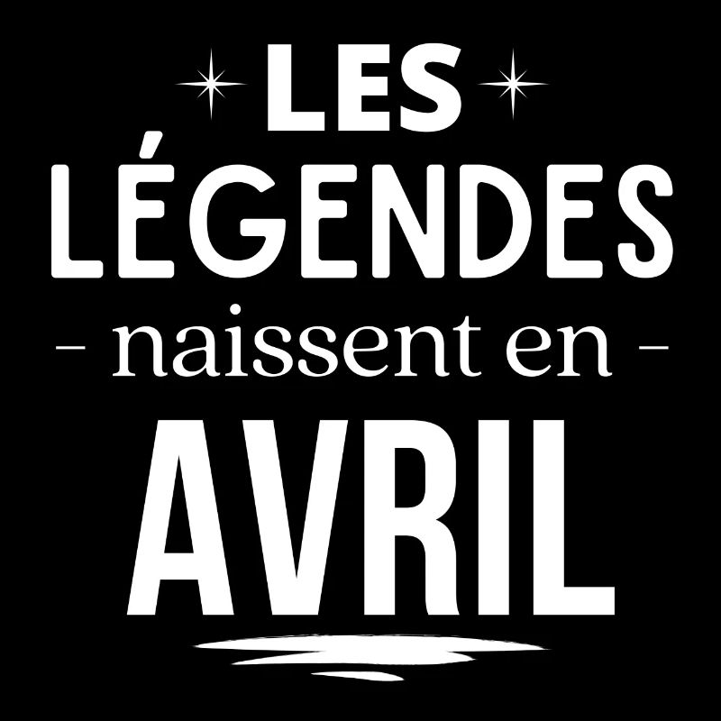 avril, mois de naissance, légende