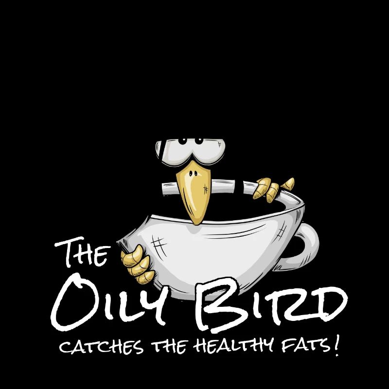 Un oiseau gras attrape les graisses saines Café à l’huile d’olive