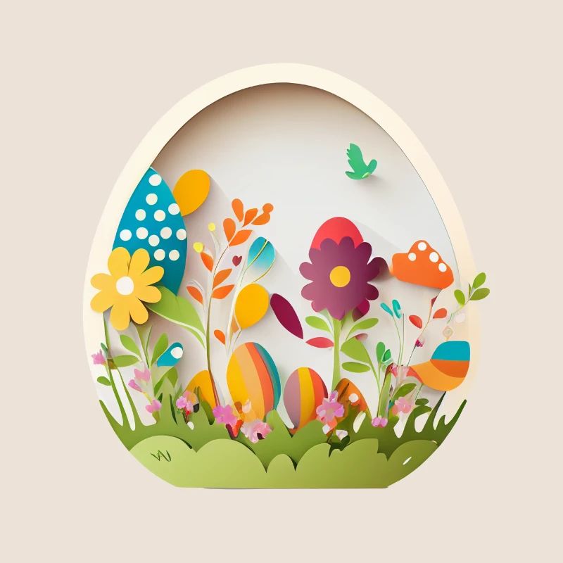Cute design baby egg for Easter and spring