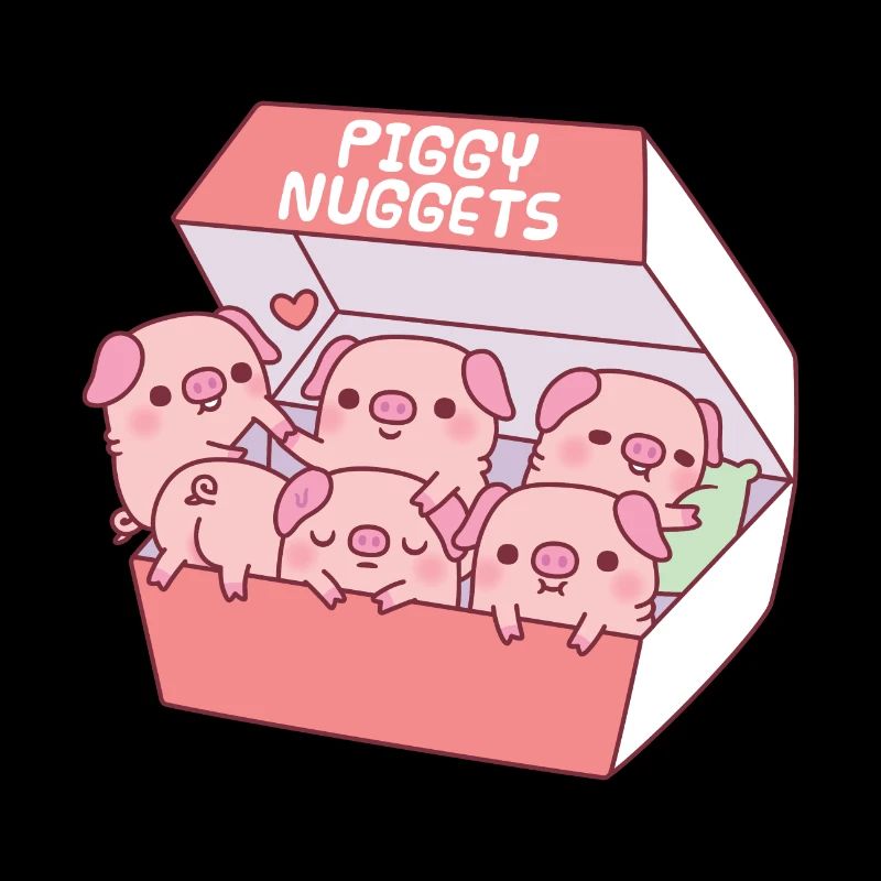 Mignons cochons Piggy Nuggets Drôle