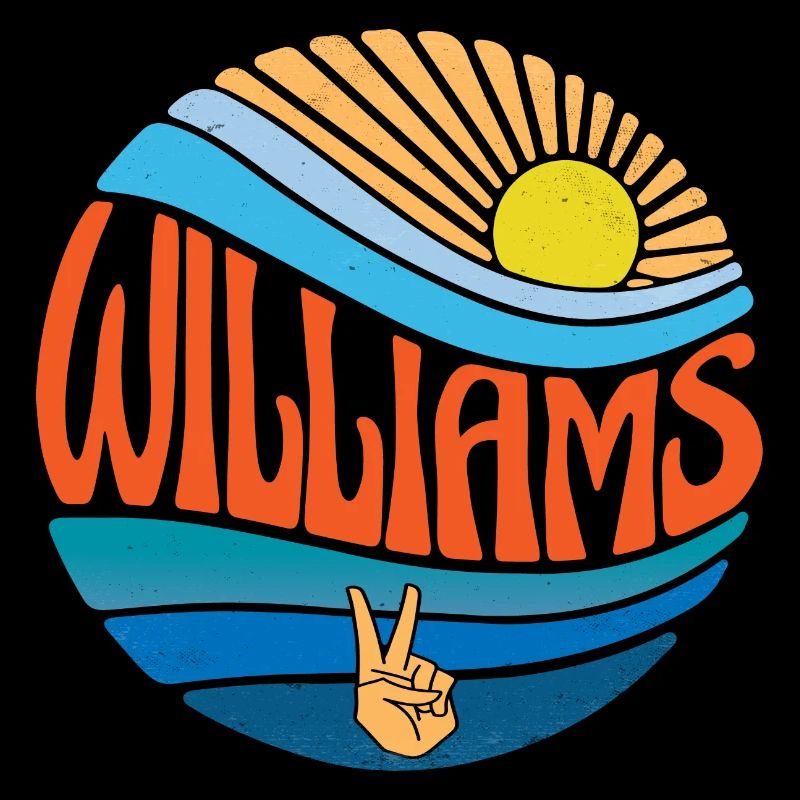 Williams Shirt Vintage Sunset Williams Groovy Tie