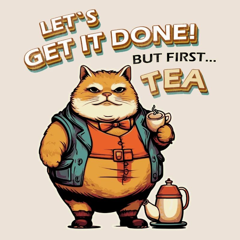 Let´s get it done Cat Tea