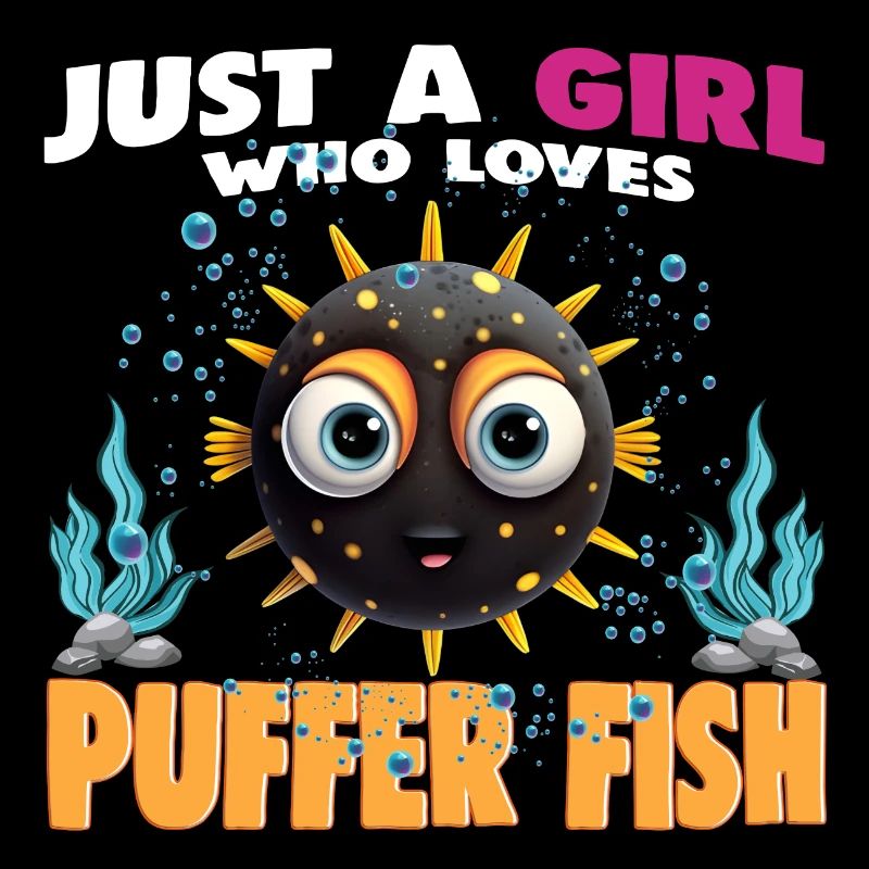 Juste une fille qui aime le poisson-globe