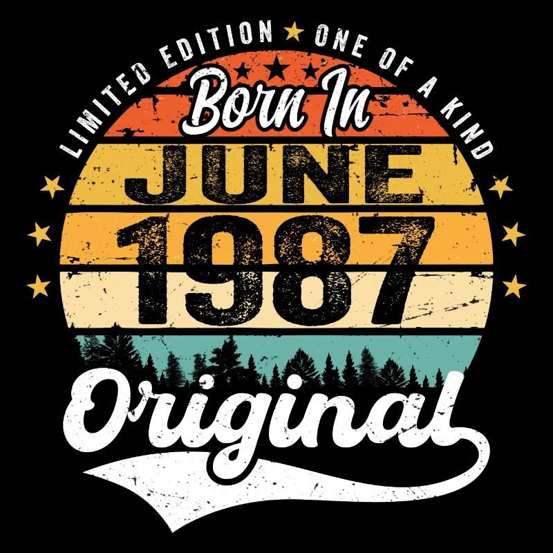 Born in June 1987 Birthday Gift June 1987