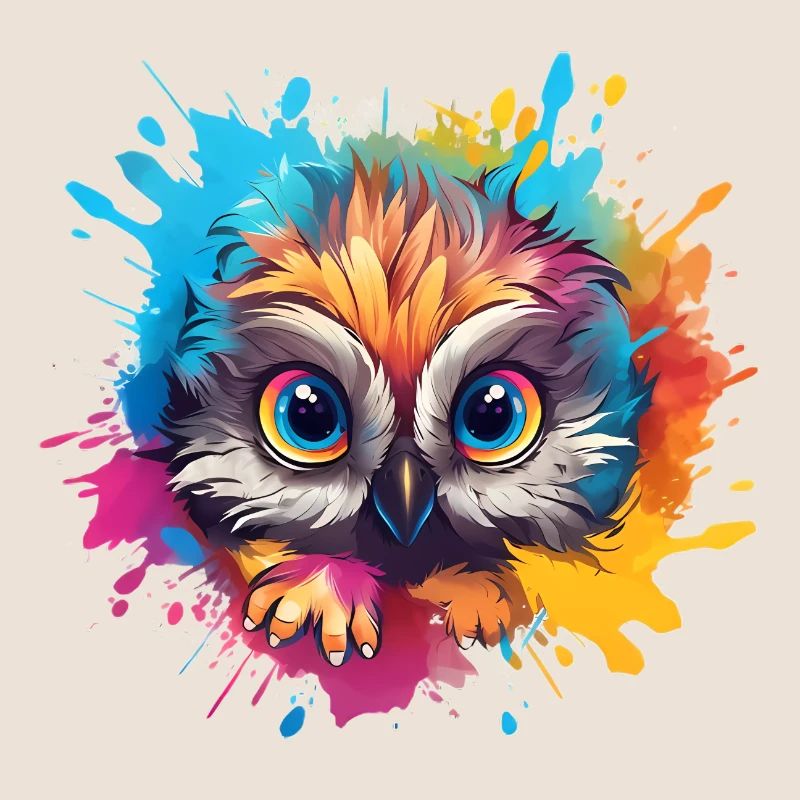 Niedliche Wachsame Eule | Nachtschwärmer Eule