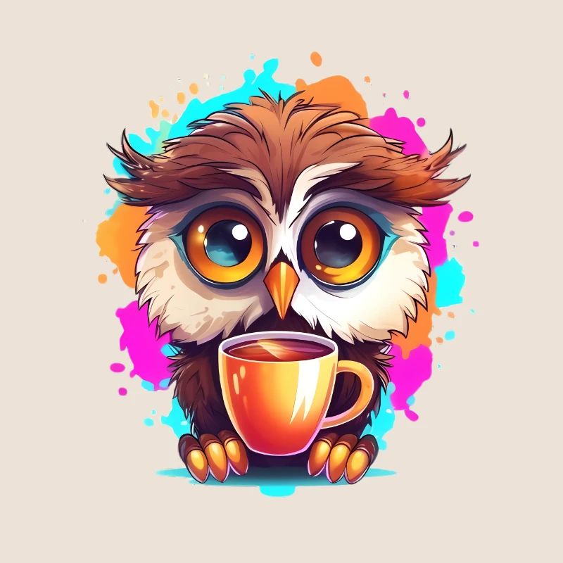 Niedliche Wachsame Eule | Nachtschwärmer Eule