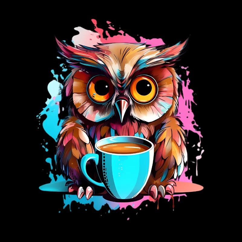 Niedliche Wachsame Eule | Nachtschwärmer Eule