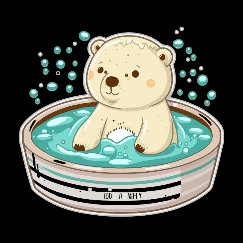 Entspannender Eisbär