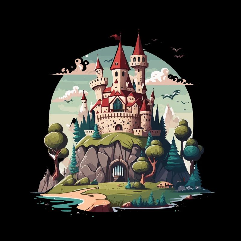 Château dans les collines