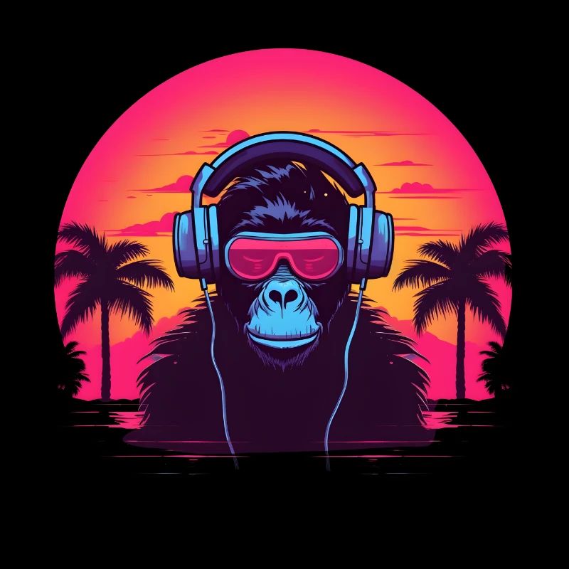 Synthwave DJ Ape