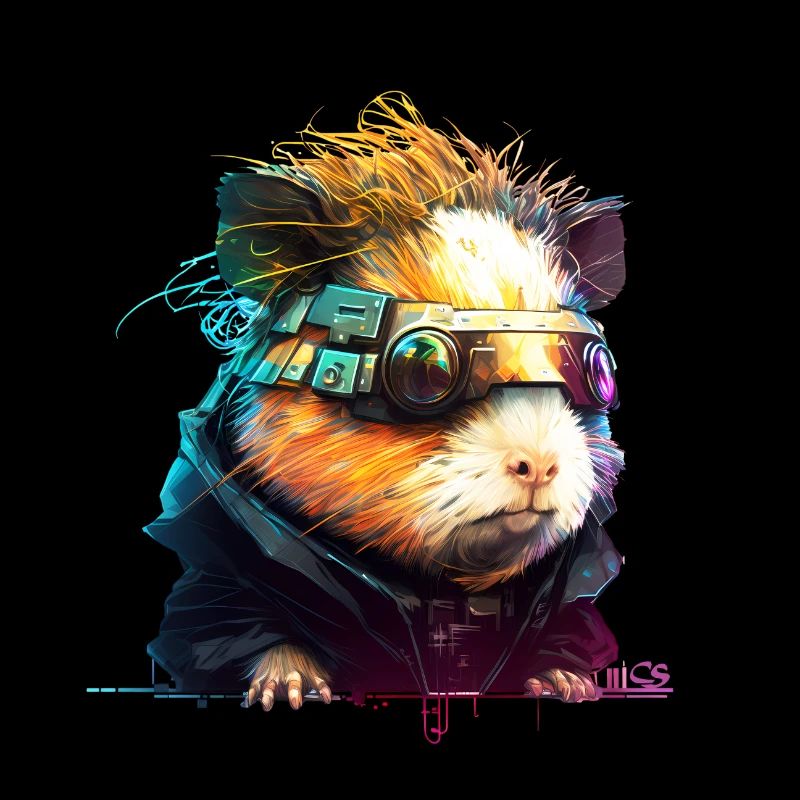 Cochon d'inde, animal de la collection Cyber Squad