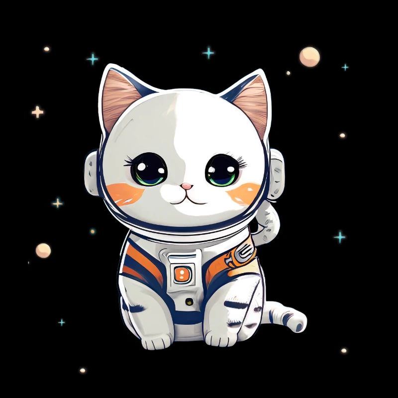 Chatstronaute mignon #3