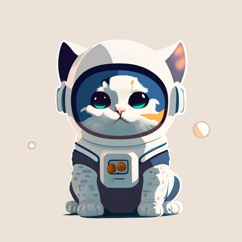 Chatstronaute mignon #4