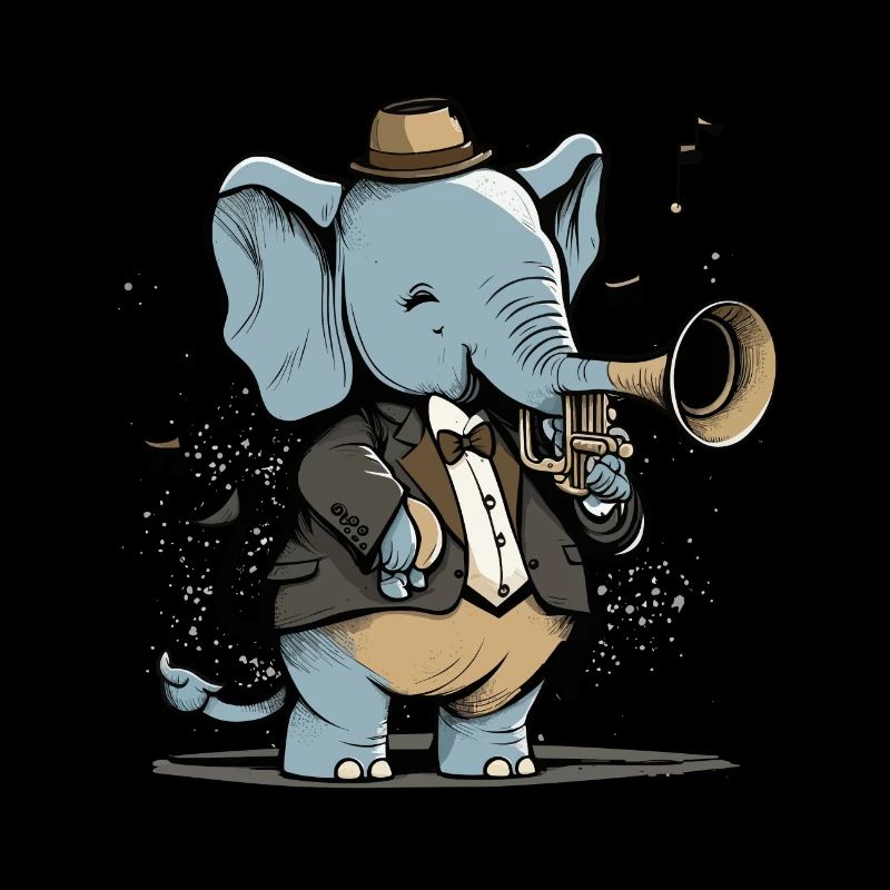 Éléphant jazzy