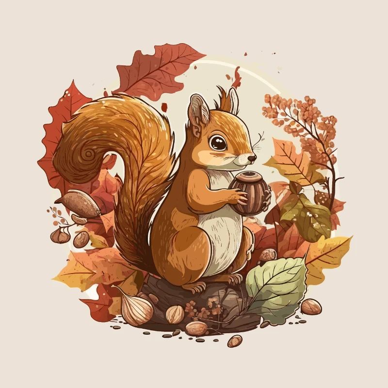 Eichhörnchen-Ernte