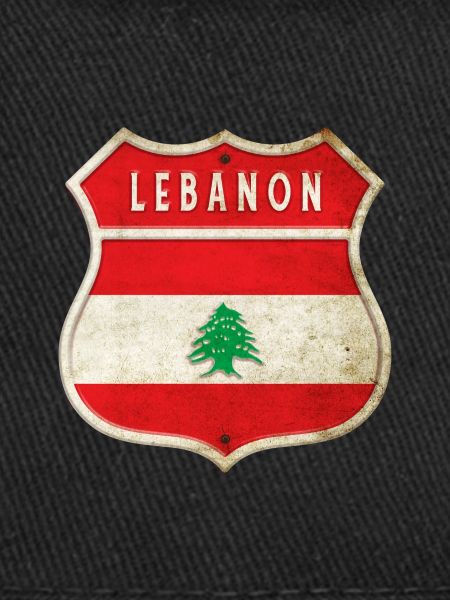Libanon Wappen Flaggen Design