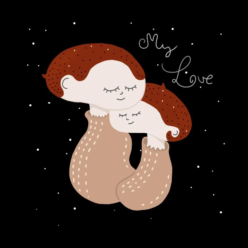 My Love, Mutter und Kind Illustration