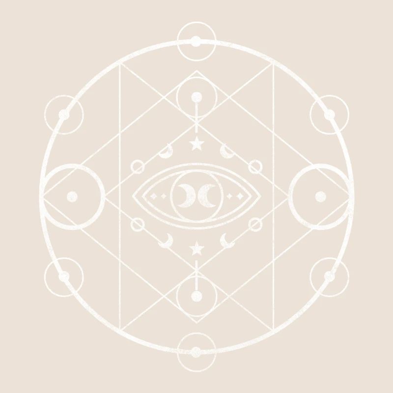 Symbol Mond Krieger Elemente