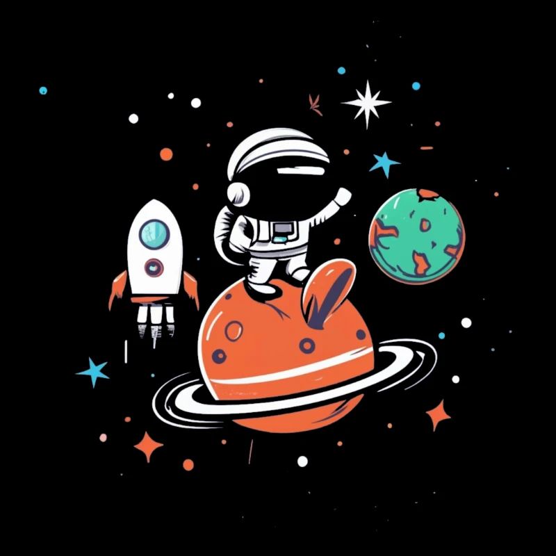 Astronaute à bord de l’aventure spatiale d’Orange Planet