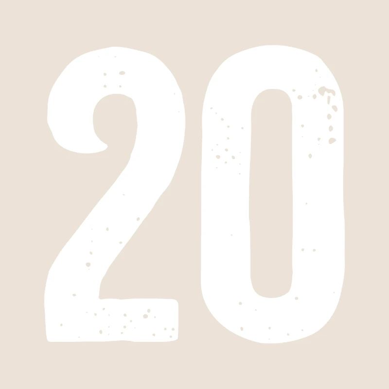 20 numéros blancs