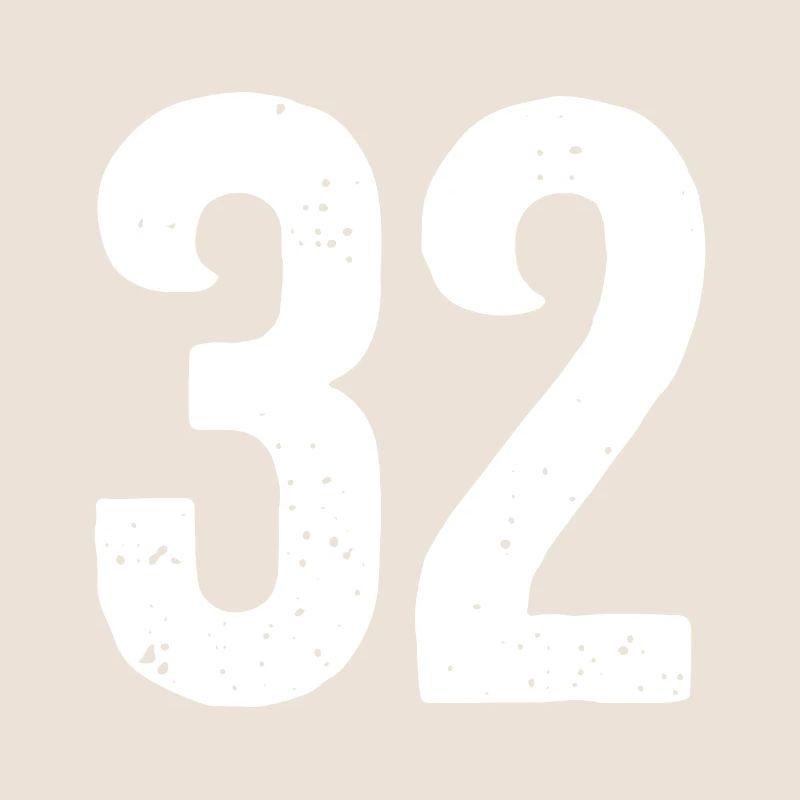 32 Numéros Blanc
