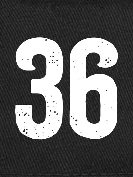 36 Numbers White