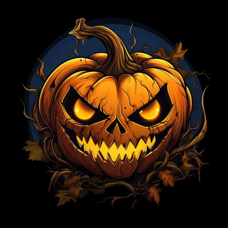 Halloween Grusliger Kürbis