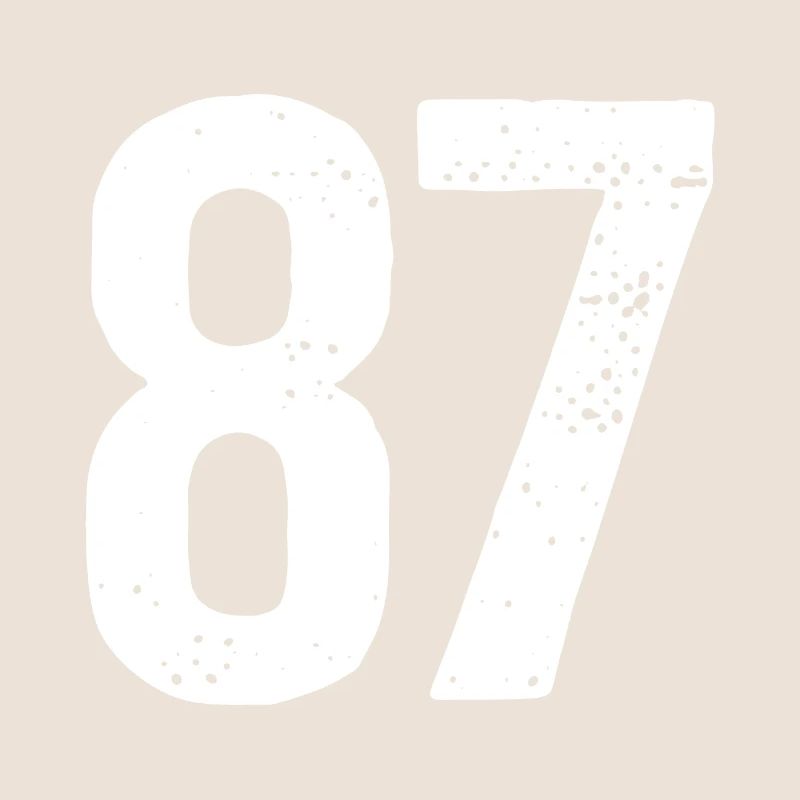 87 Numéros Blanc