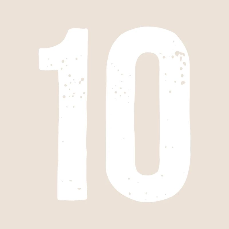 10 Numéros Blanc