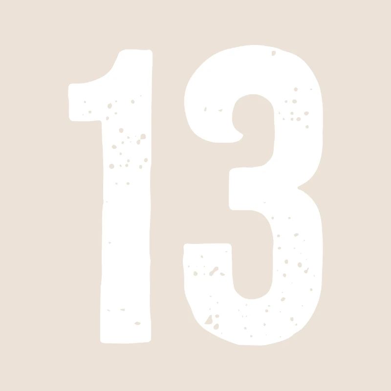 13 Numéros Blanc