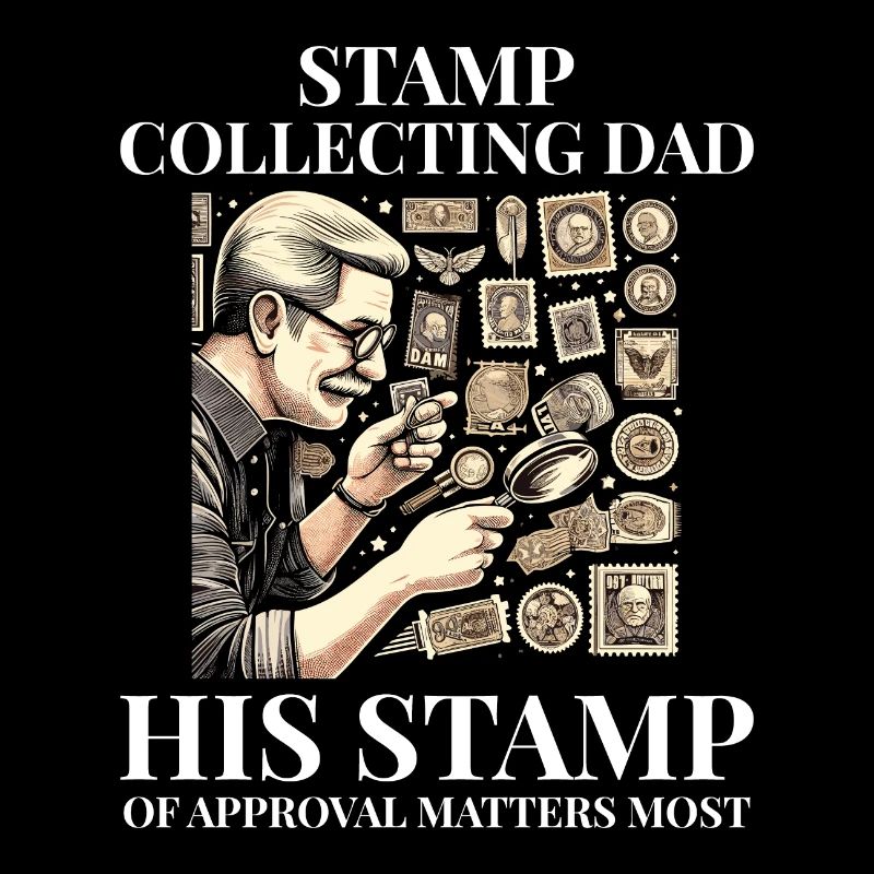 Timbres-poste d’époque Collectionneur de papa