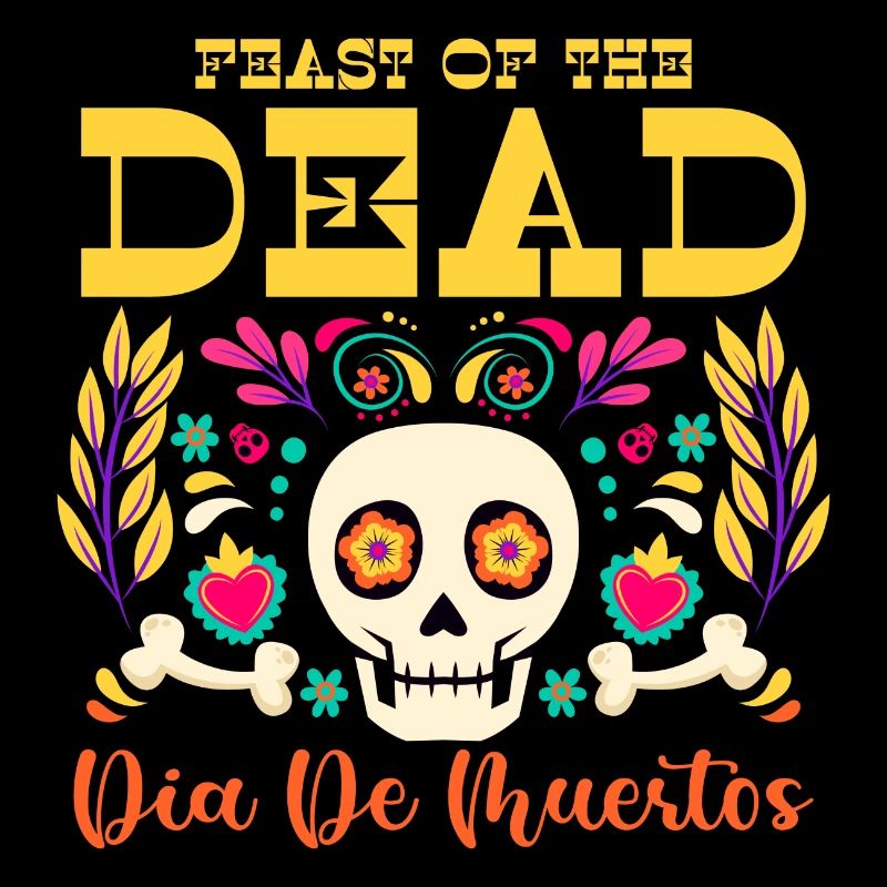 Dia de Muertos Skull Skull Skeleton