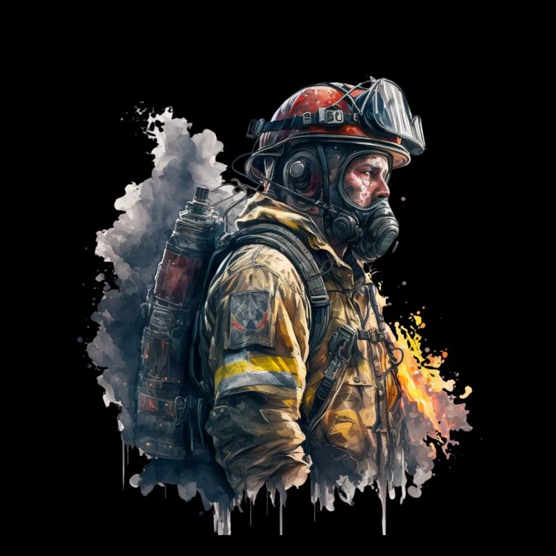 Feuerwehrmann im Einsatz